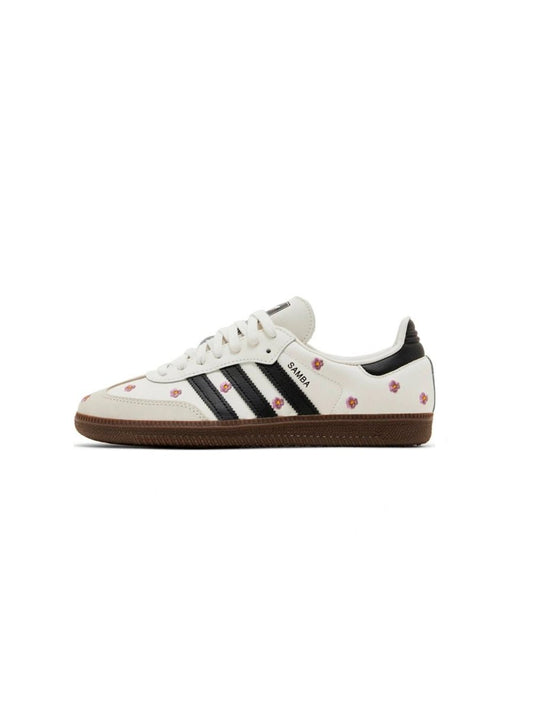Adidas Samba White Floral Embroidery - oceanhype -