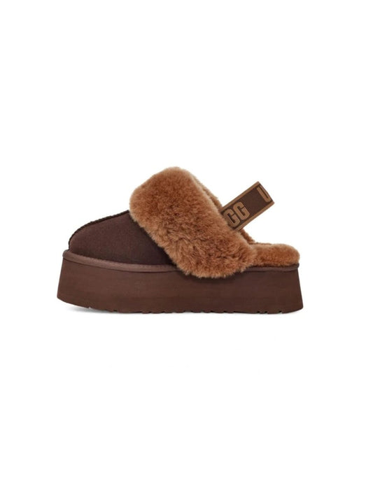 UGG Funkette Slipper Platform Chocolate - oceanhype -
