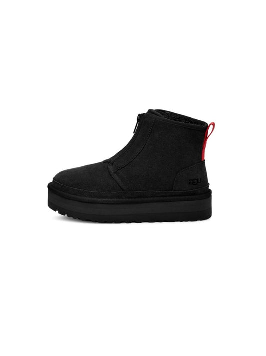 UGG Neumel Platform Zip Slipper Black - oceanhype -