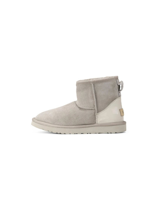 UGG Mini Light Grey Metallic Suede - oceanhype -