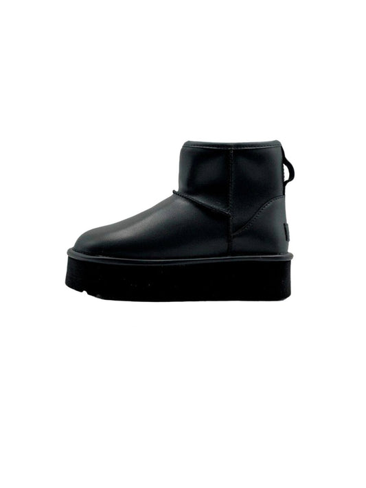 UGG Mini Black Platform Leather - oceanhype -