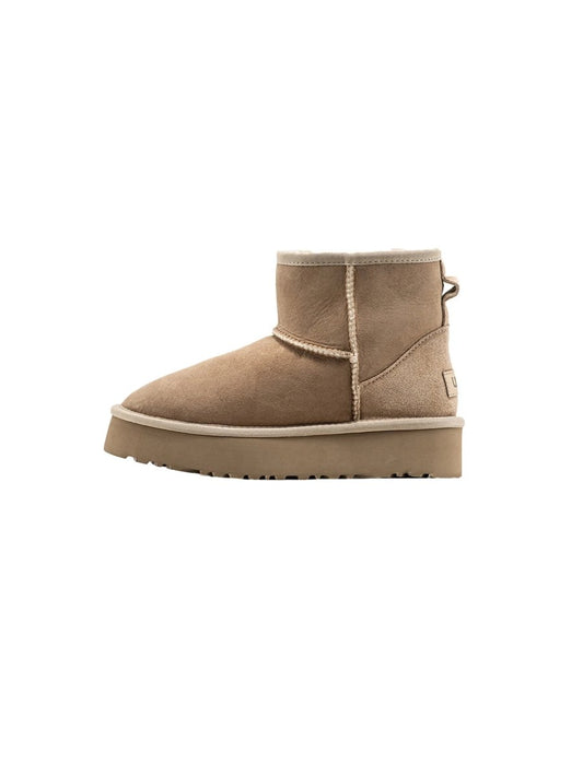 UGG Classic Mini Beige Platform - oceanhype -
