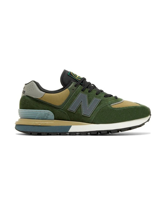 New Balance 574 Legacy Stone Island Dark Green - oceanhype -