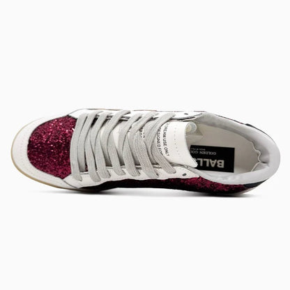 Golden Goose Ball Star Bordeaux Glitte - oceanhype -