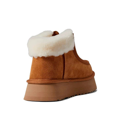 Funkette Low Platform Boots Zip Chestnut - oceanhype - 