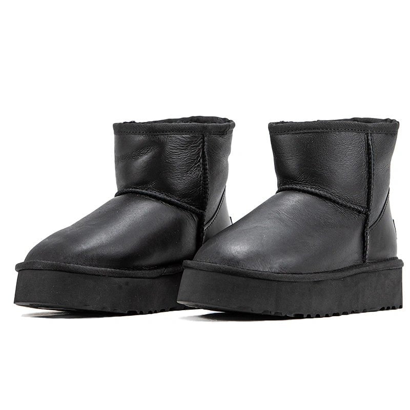 UGG Mini Leather Black Platform - oceanhype - 