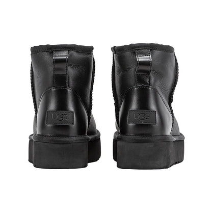 UGG Mini Leather Black Platform - oceanhype - 