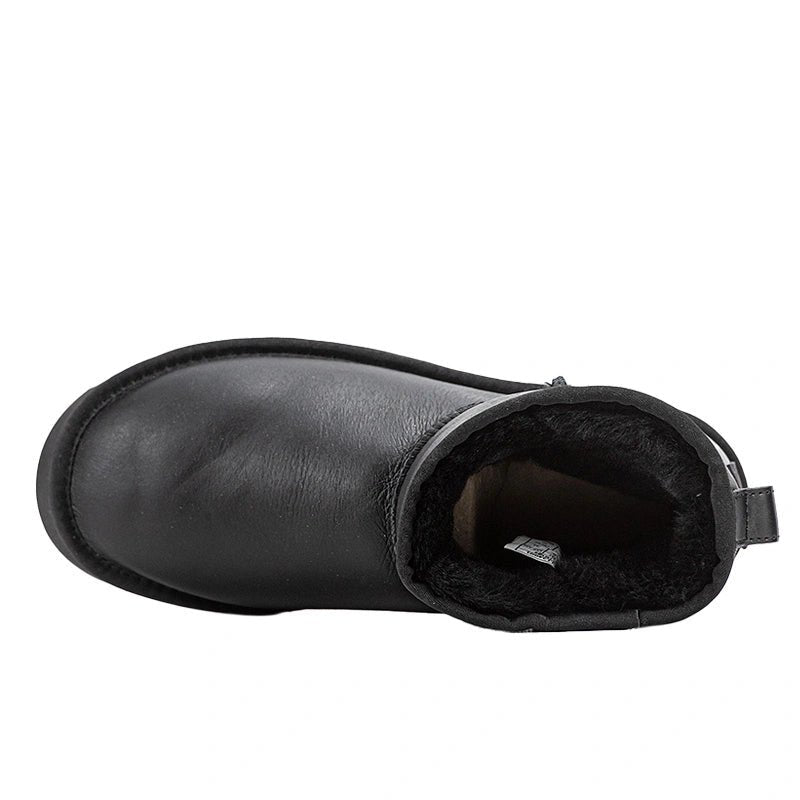 UGG Mini Leather Black Platform - oceanhype - 