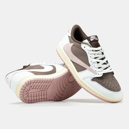 Nike Jordan 1 Low x Travis Scott White Brown Pink - oceanhype - 