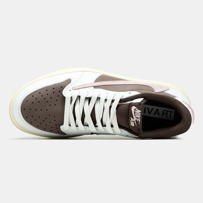 Nike Jordan 1 Low x Travis Scott White Brown Pink - oceanhype - 
