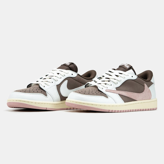Nike Jordan 1 Low x Travis Scott White Brown Pink - oceanhype - 