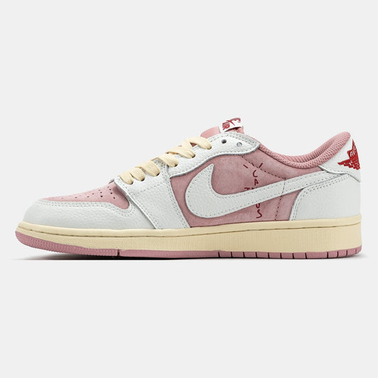 Nike Jordan 1 Low x Travis Scott Pink White Beige - oceanhype - 