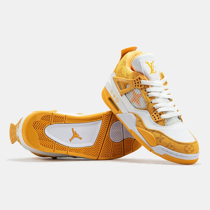 Nike Jordan 4 x Louis Vuitton White Yellow - oceanhype - 