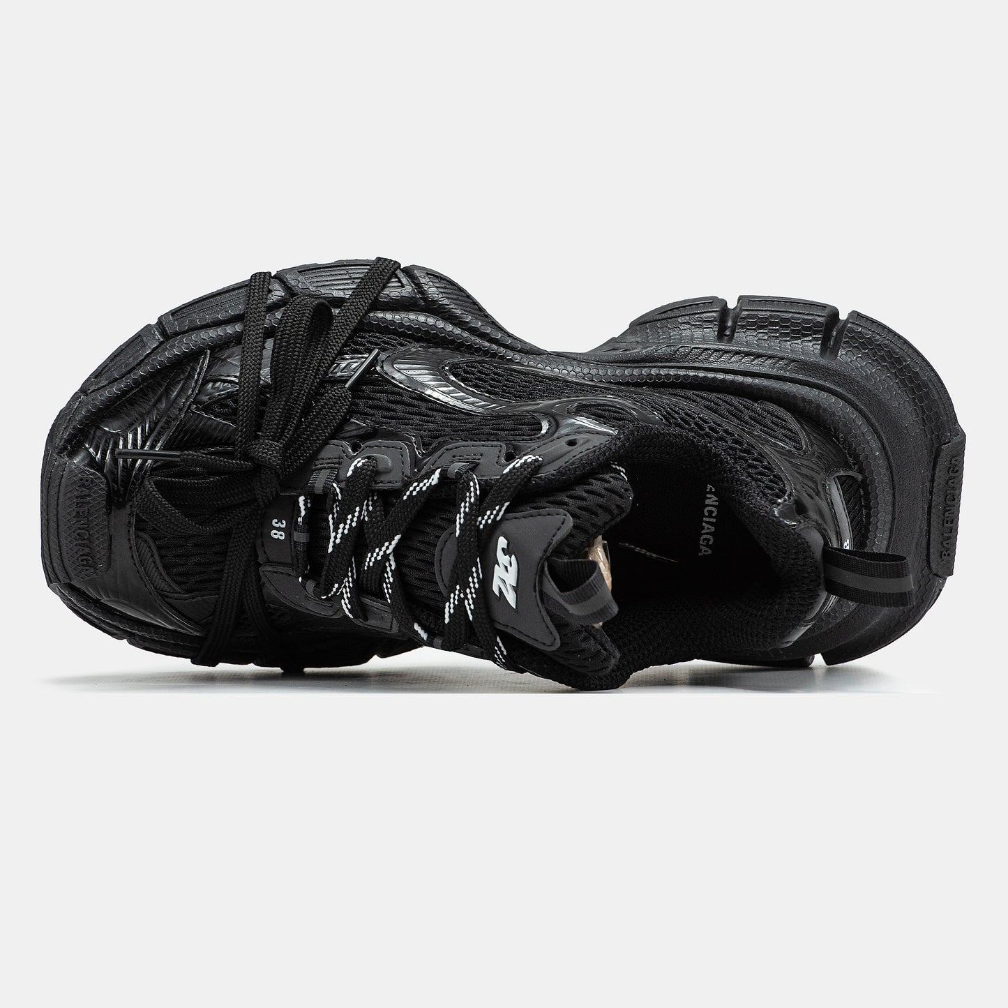 Balenciaga 3XL All Black Black Mesh and Polyurethane