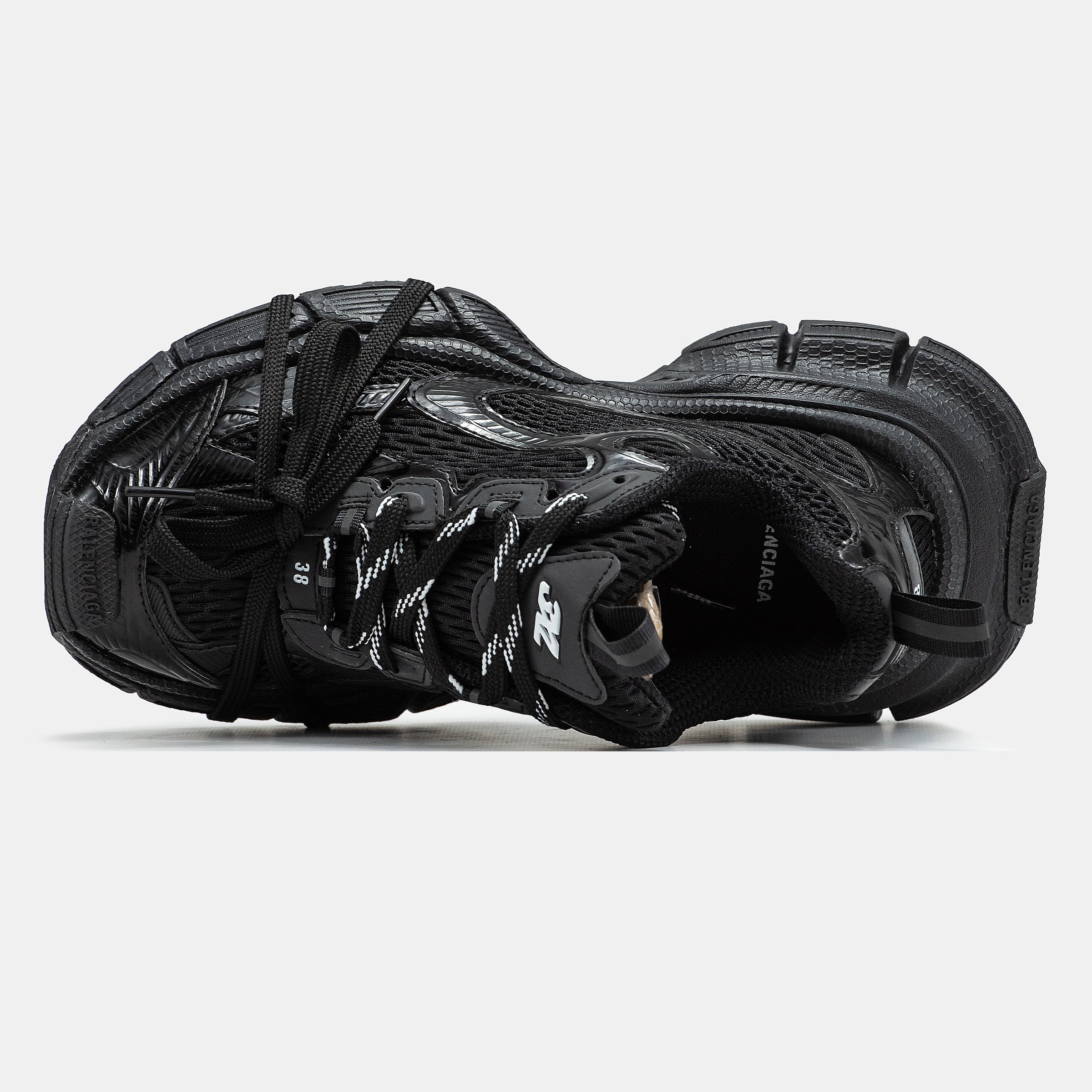Balenciaga 3XL All Black Black Mesh and Polyurethane