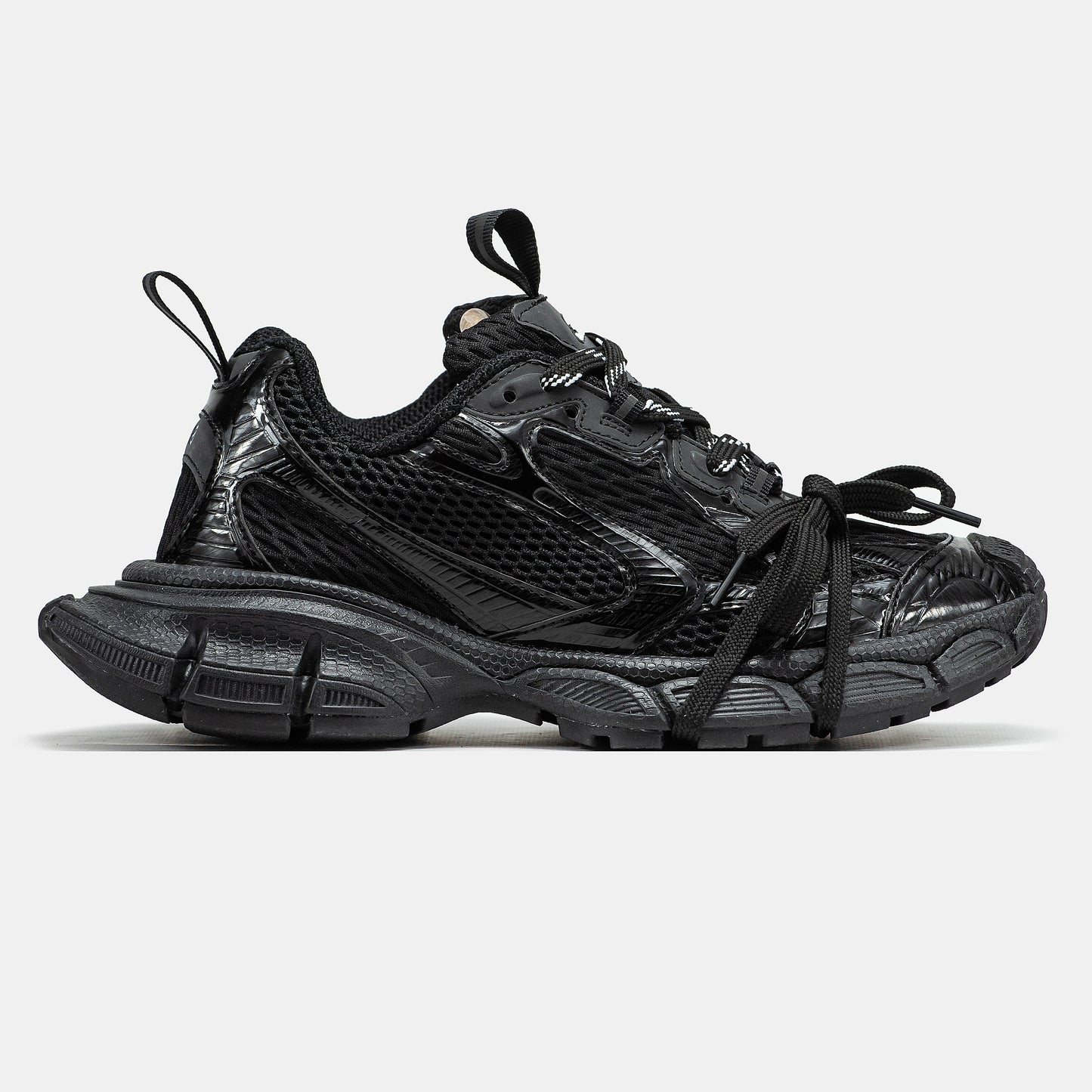 Balenciaga 3XL All Black Black Mesh and Polyurethane