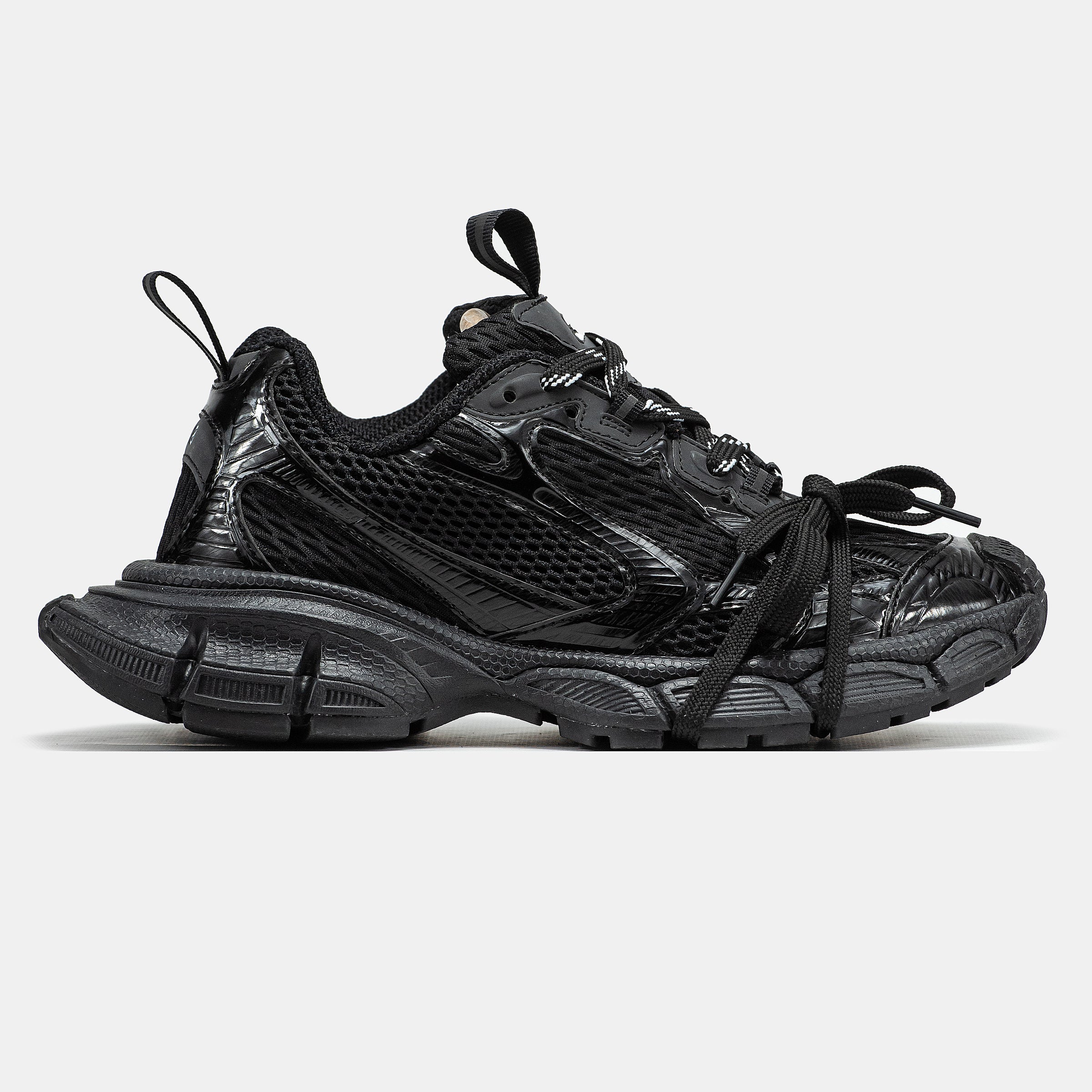 Balenciaga 3XL All Black Black Mesh and Polyurethane