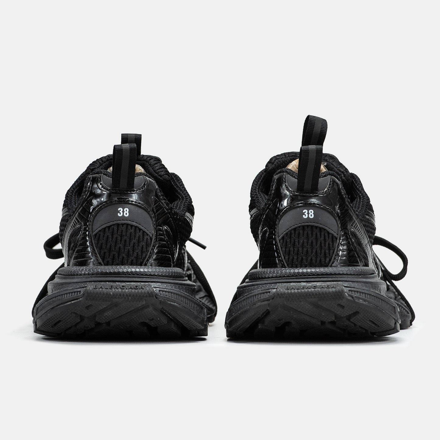 Balenciaga 3XL All Black Black Mesh and Polyurethane