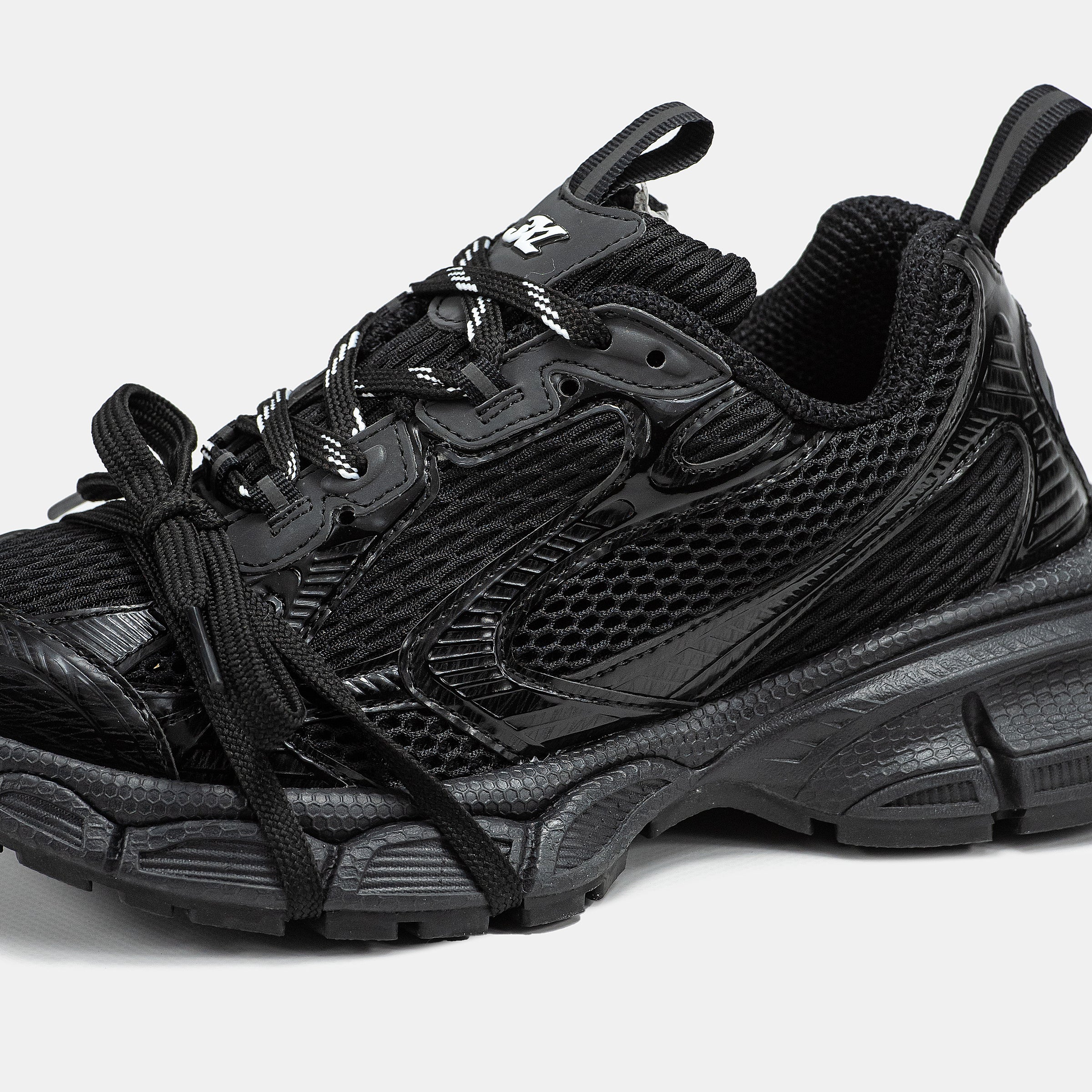 Balenciaga 3XL All Black Black Mesh and Polyurethane