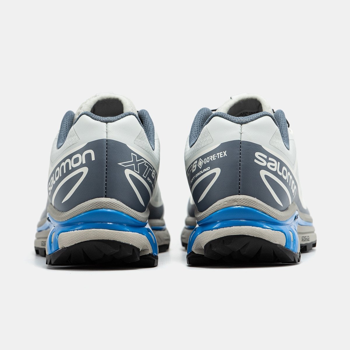 Salomon XT- 6 Soft Ground Gore-Tex White Grey Blue - oceanhype -