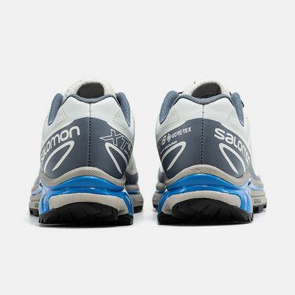 Salomon XT- 6 Soft Ground Gore-Tex White Grey Blue - oceanhype -
