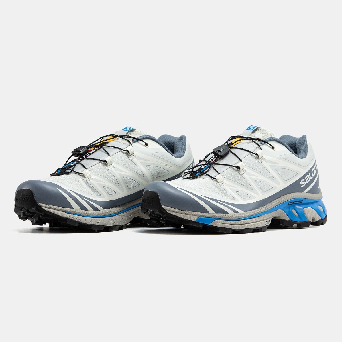 Salomon XT- 6 Soft Ground Gore-Tex White Grey Blue - oceanhype -