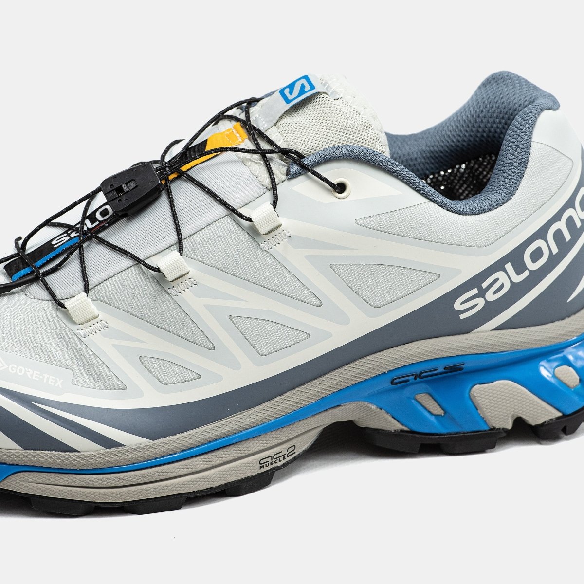 Salomon XT- 6 Soft Ground Gore-Tex White Grey Blue - oceanhype -