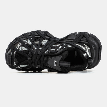 Balenciaga 3XL Extreme Lace Black Silver