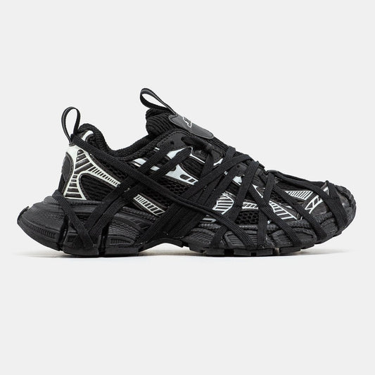 Balenciaga 3XL Extreme Lace Black Silver - oceanhype -