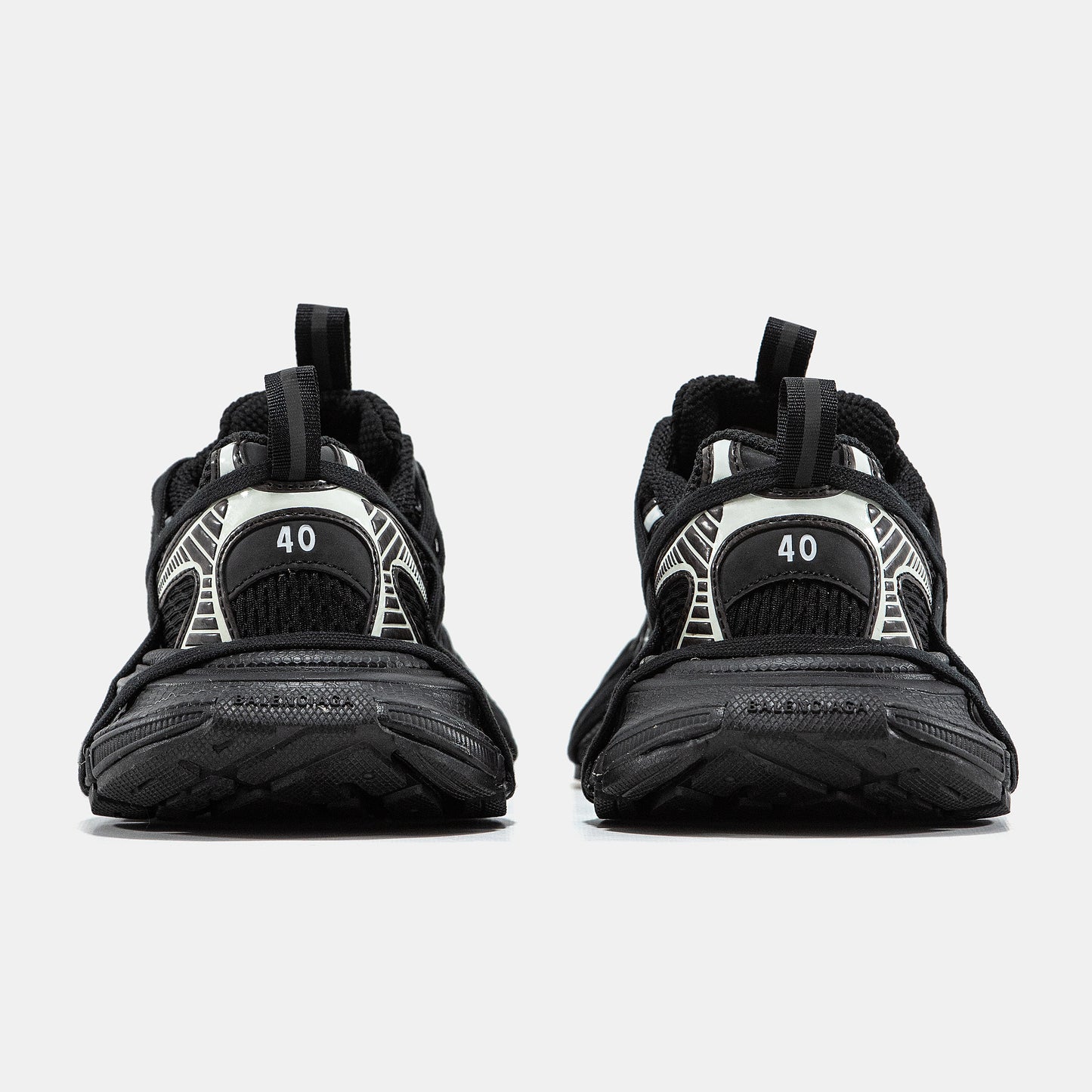 Balenciaga 3XL Extreme Lace Black Silver