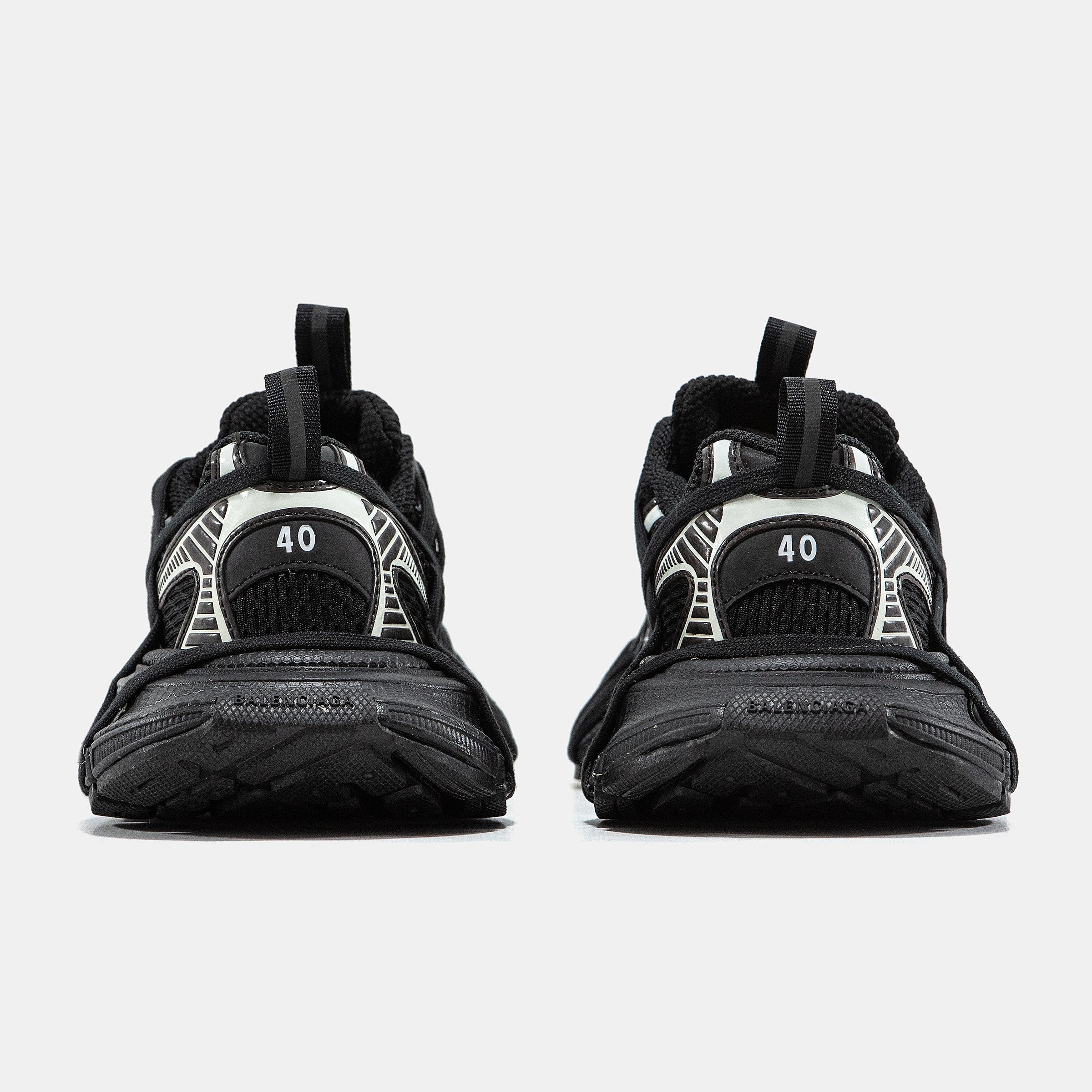 Balenciaga 3XL Extreme Lace Black Silver