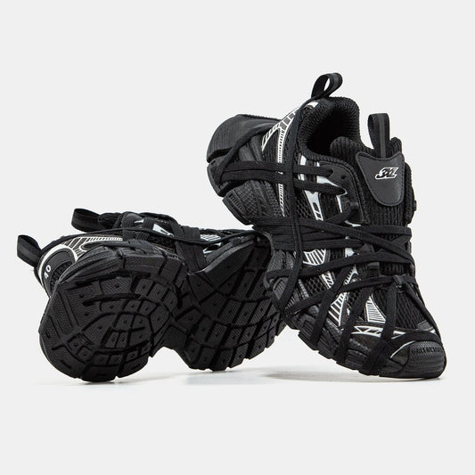 Balenciaga 3XL Extreme Lace Black Silver - oceanhype -