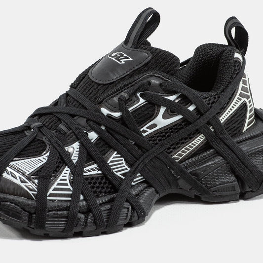 Balenciaga 3XL Extreme Lace Black Silver - oceanhype -