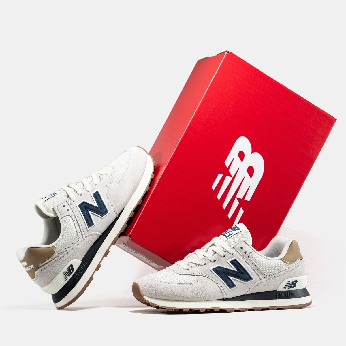 New Balance 574 Grey Beige Black - oceanhype - 