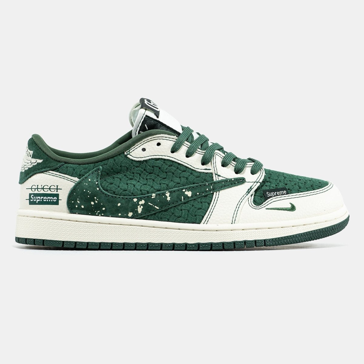 Nike Jordan 1 Retro Low x Travis Scott x Gucci x Supreme Top Green - oceanhype - 