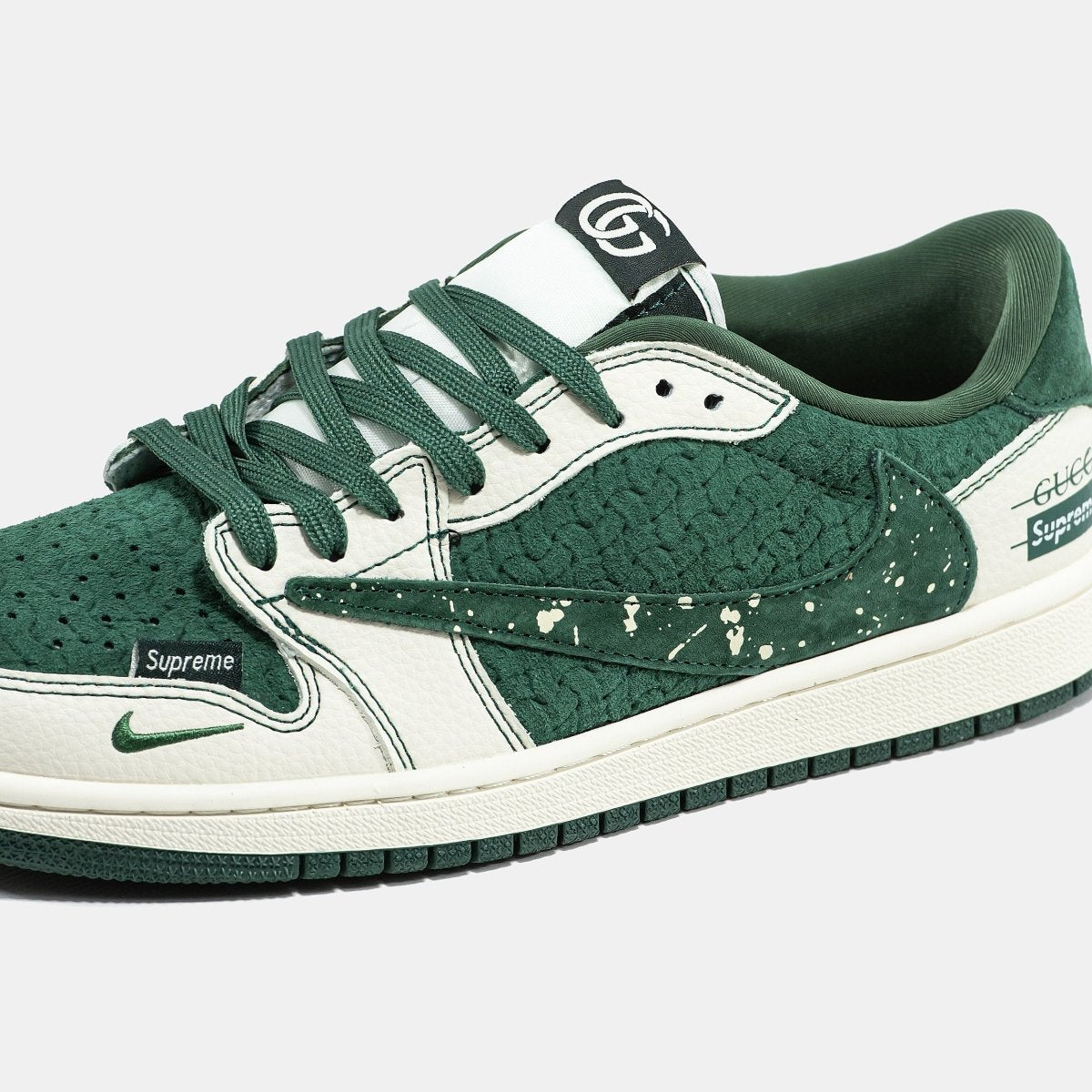 Nike Jordan 1 Retro Low x Travis Scott x Gucci x Supreme Top Green - oceanhype - 