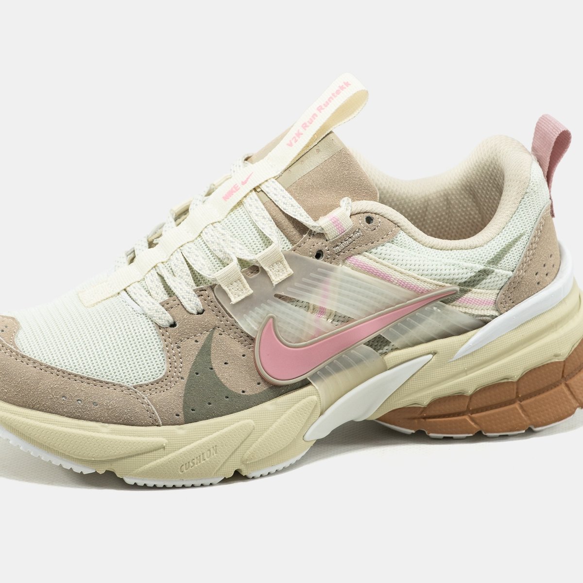 Nike V2K Runtekk Beige Pink Green - oceanhype - 