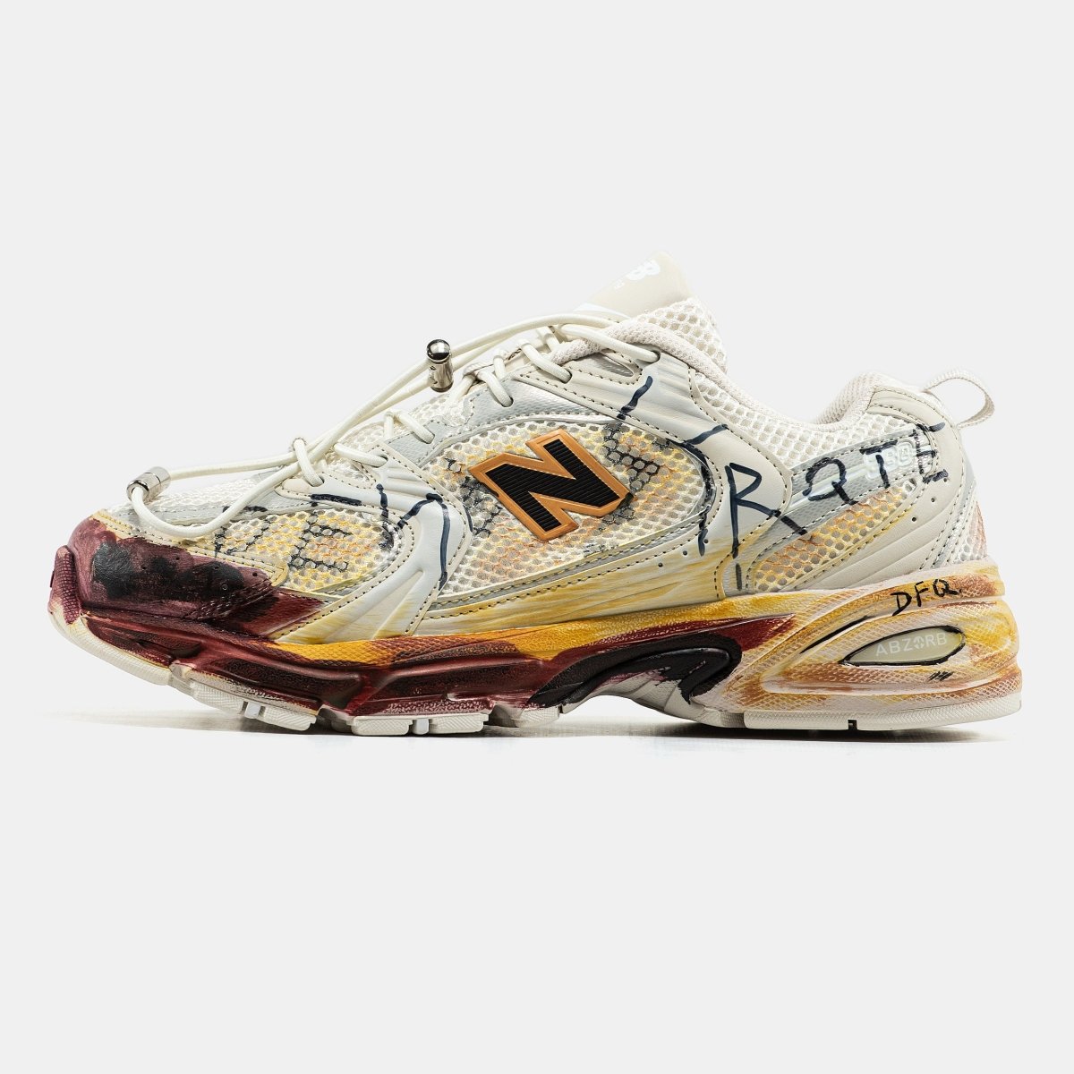 New Balance 530 Custom Beige Red - oceanhype - 
