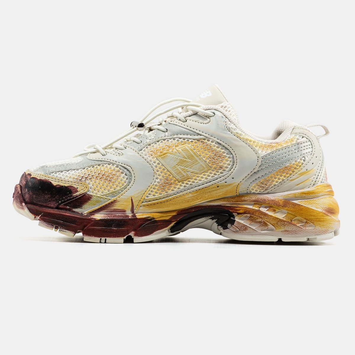 New Balance 530 Custom Beige Red - oceanhype - 