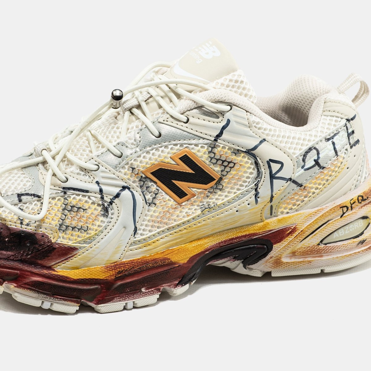 New Balance 530 Custom Beige Red - oceanhype - 