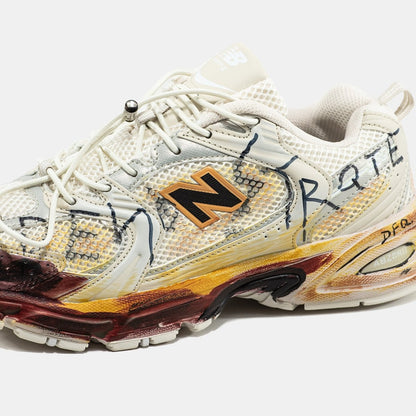 New Balance 530 Custom Beige Red - oceanhype - 