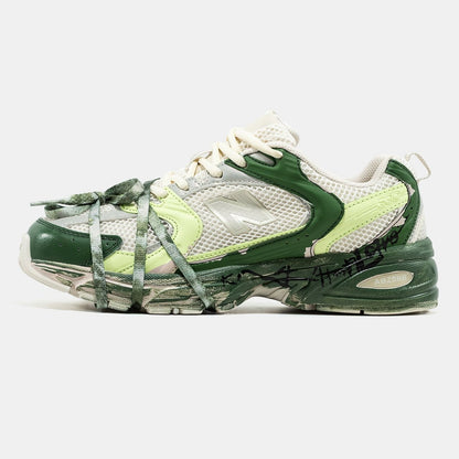 New Balance 530 Custom Beige Green - oceanhype - 