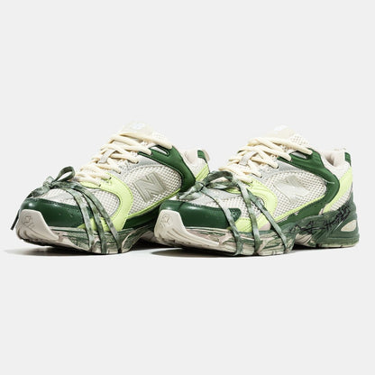 New Balance 530 Custom Beige Green - oceanhype - 