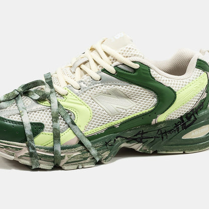 New Balance 530 Custom Beige Green - oceanhype - 