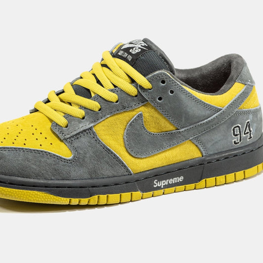 Nike SB Dunk Low x Supreme Grey Yellow - oceanhype - 
