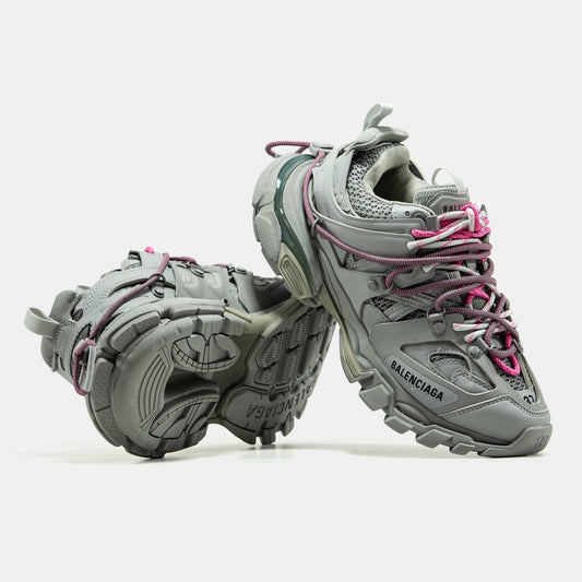 Balenciaga Track Trail Laces Grey Pink - oceanhype -
