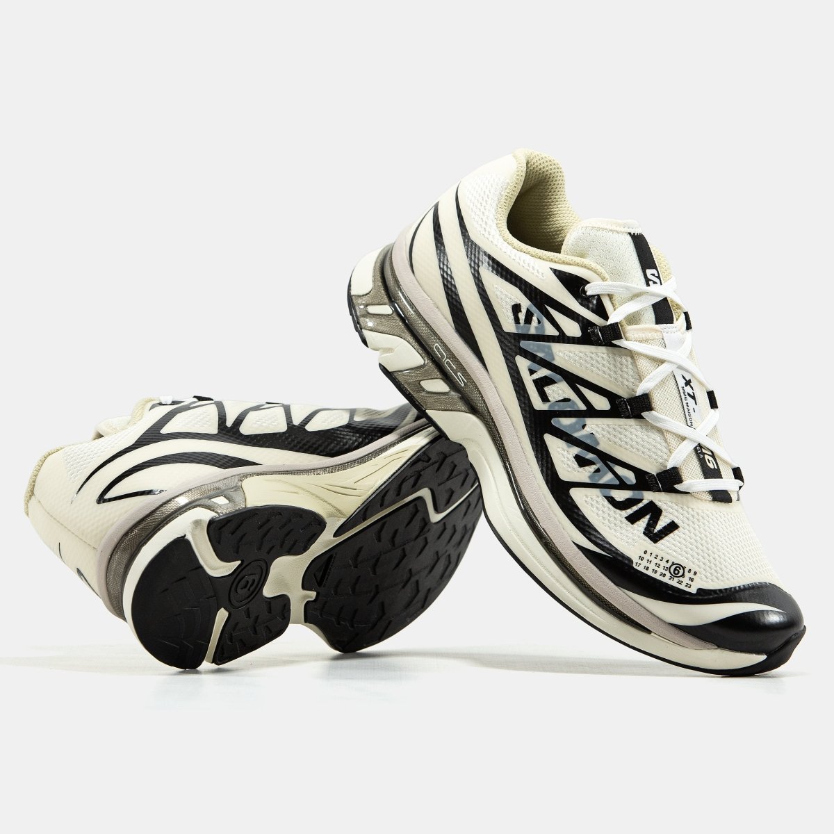 Salomon XT-6 x MM6 Maison Margiela Vanilla Ice Black Green Haze - oceanhype -