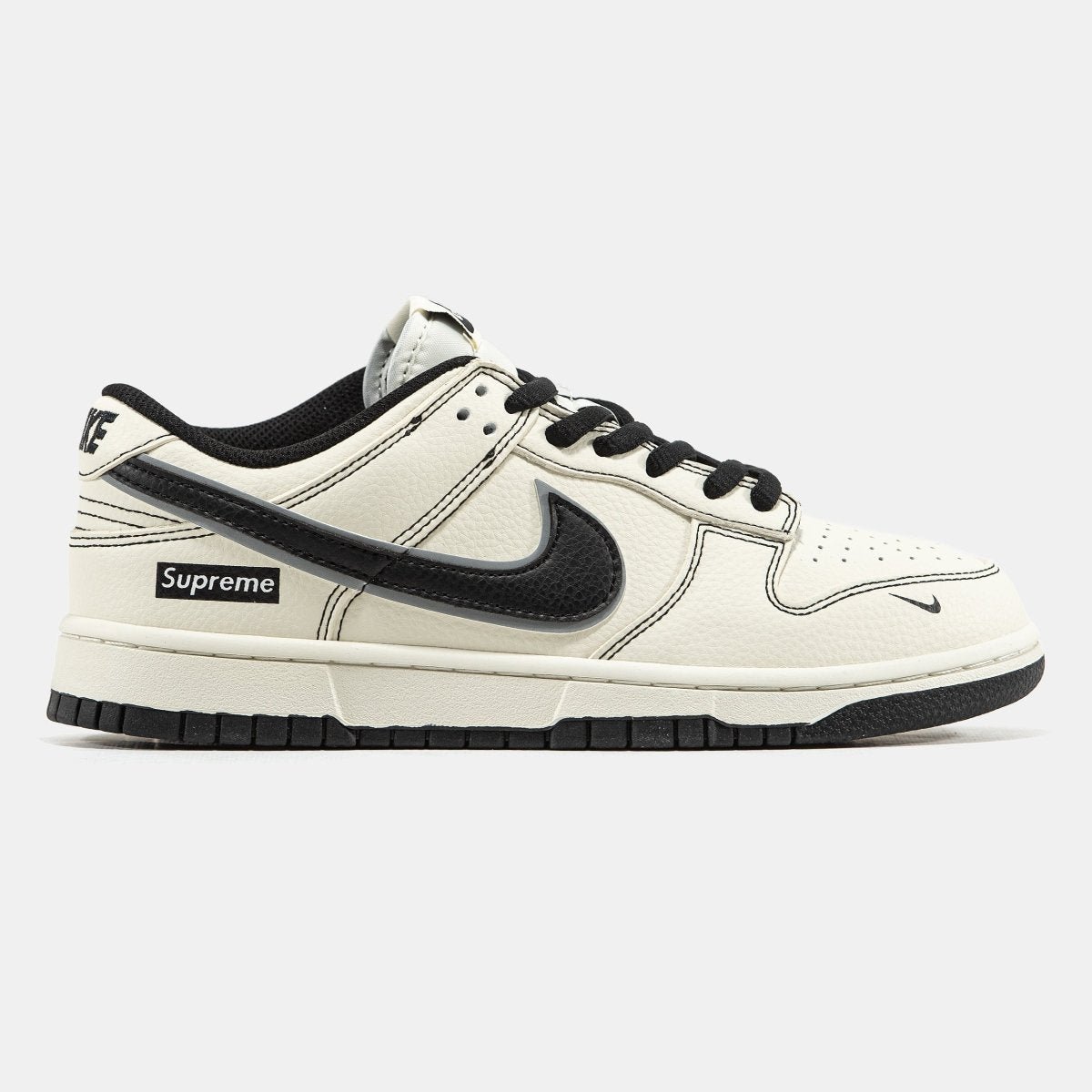 Nike SB Dunk Low x Supreme Double Swoosh Beige Black - oceanhype - 