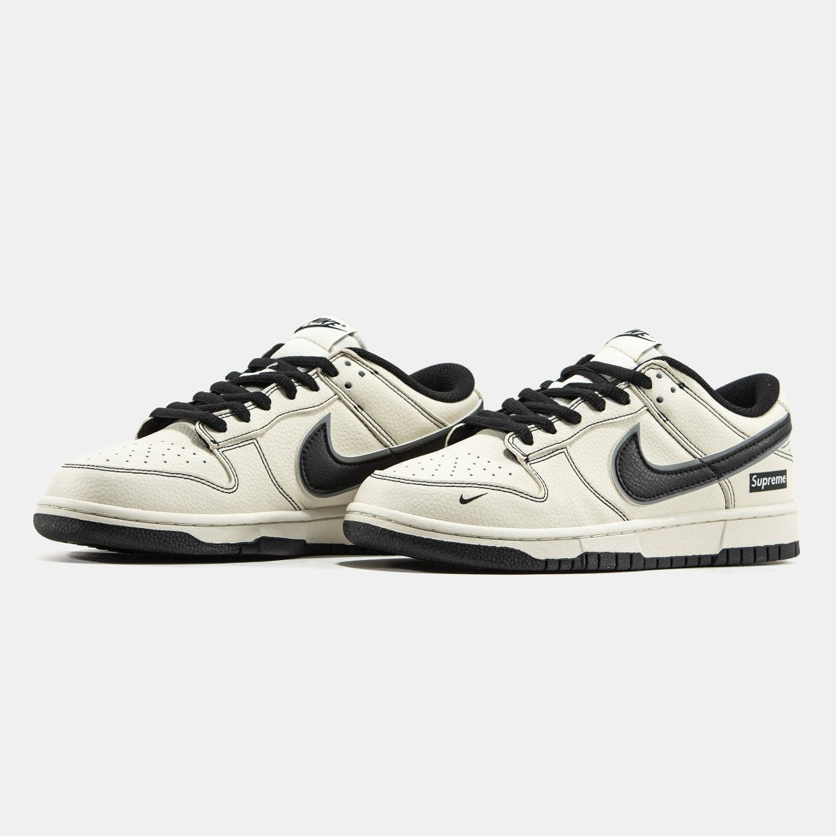 Nike SB Dunk Low x Supreme Double Swoosh Beige Black - oceanhype - 