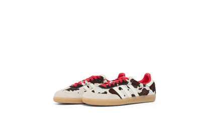 Adidas Samba OG Cow Print Beige Black Red